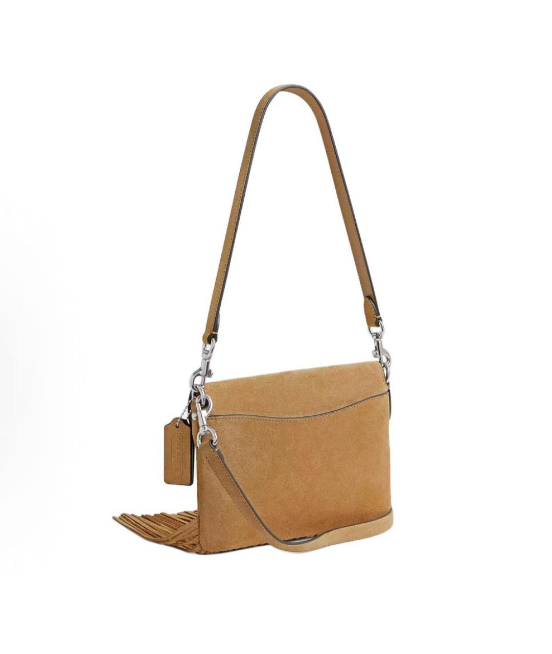 COACH Бежевая сумка через плечо, фото 3