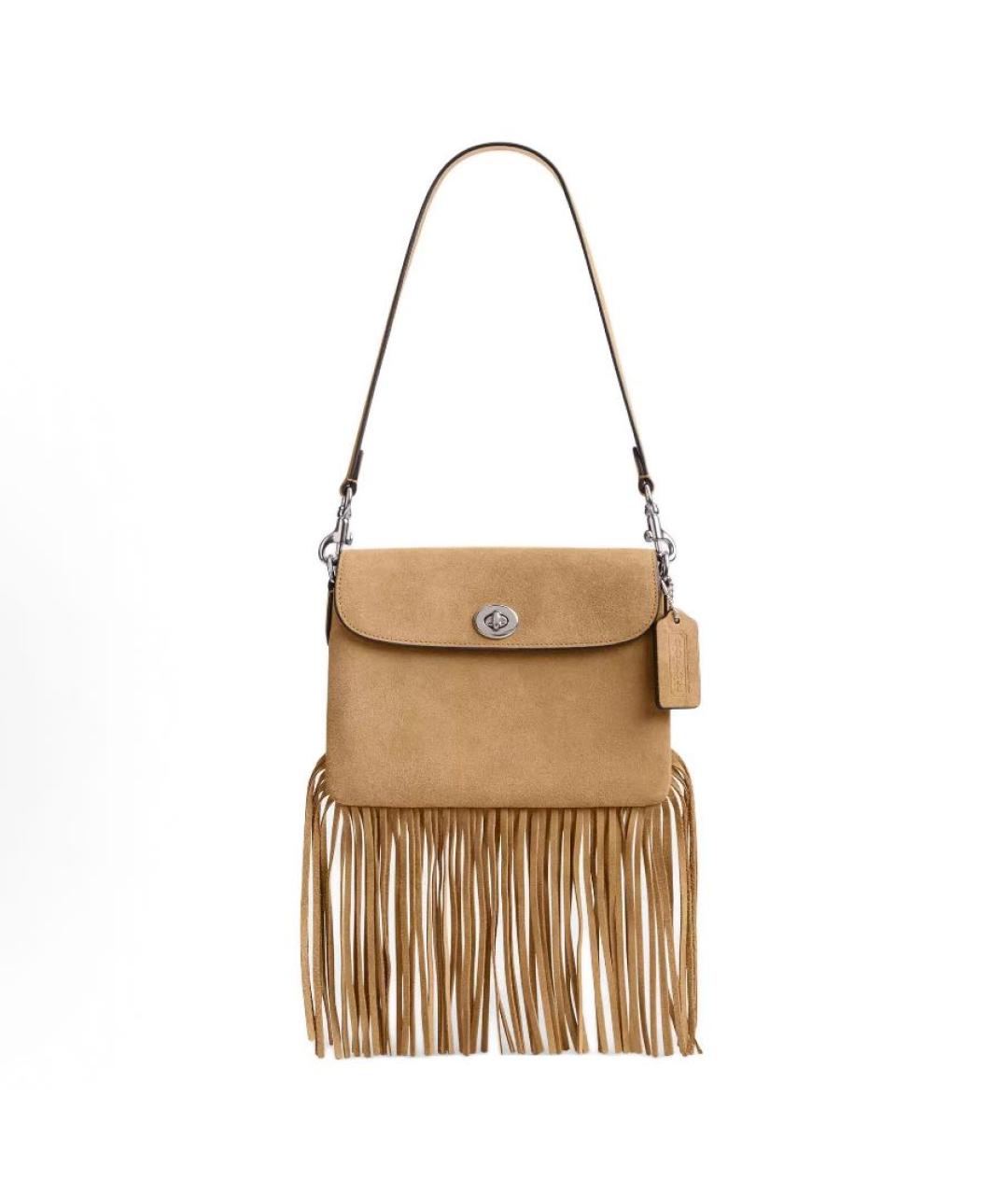 COACH Бежевая сумка через плечо, фото 9