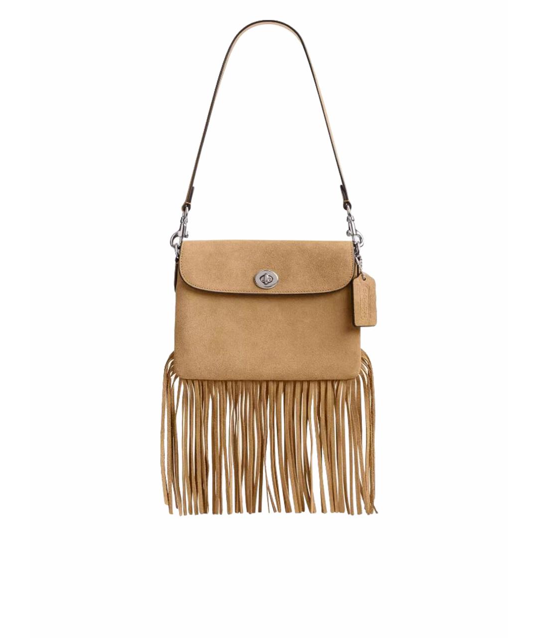 COACH Бежевая сумка через плечо, фото 1