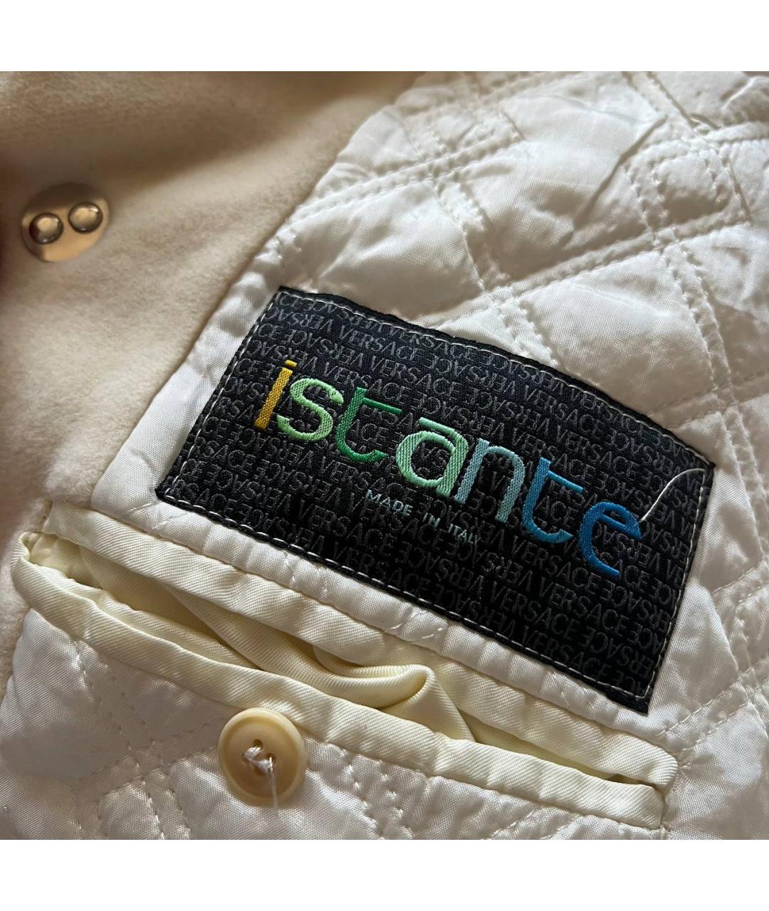 VERSACE Бежевое кашемировое пальто, фото 7