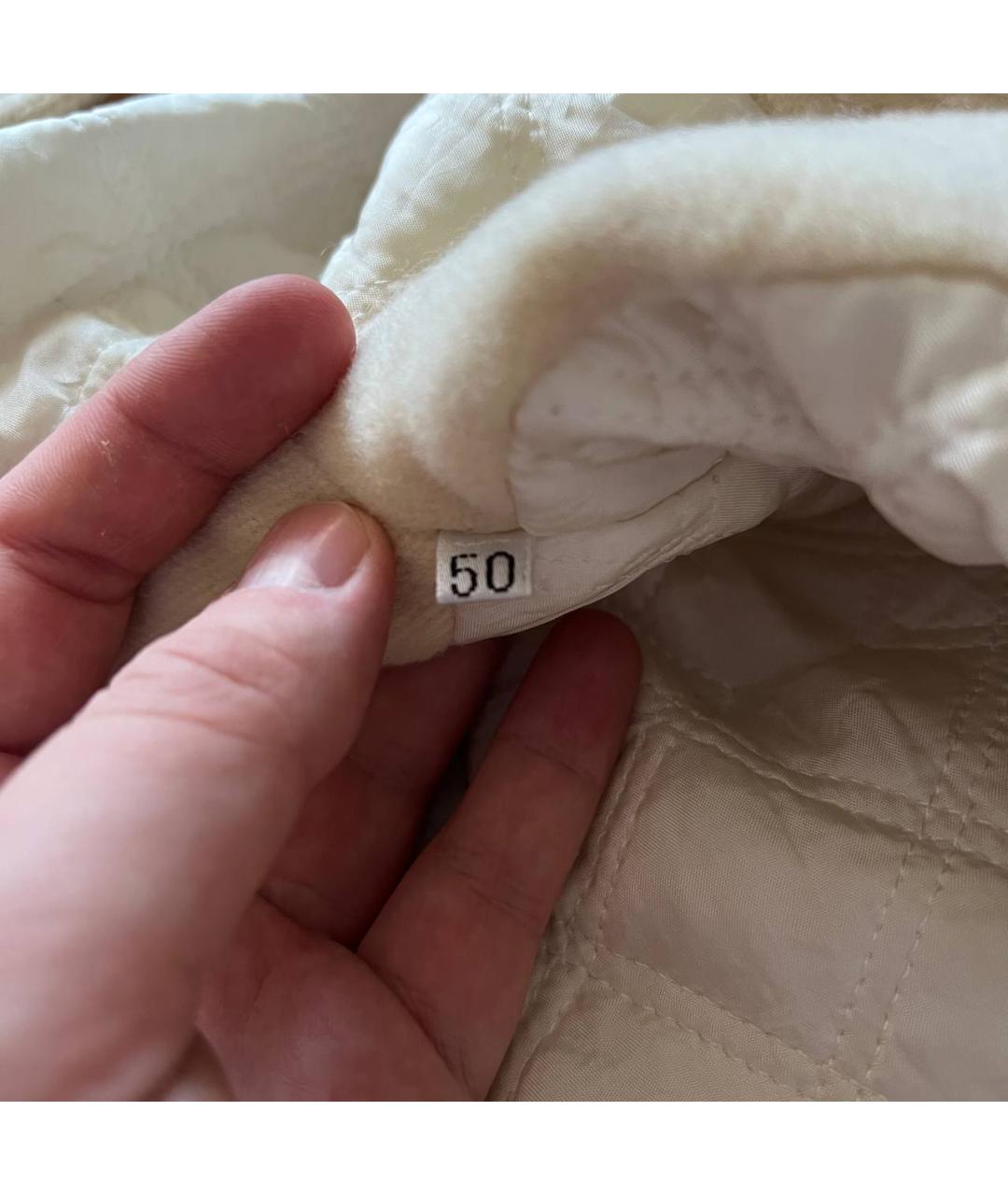 VERSACE Бежевое кашемировое пальто, фото 8