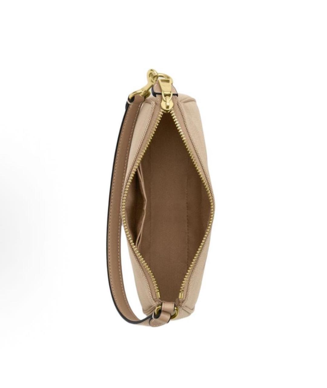 COACH Бежевая сумка с короткими ручками, фото 3