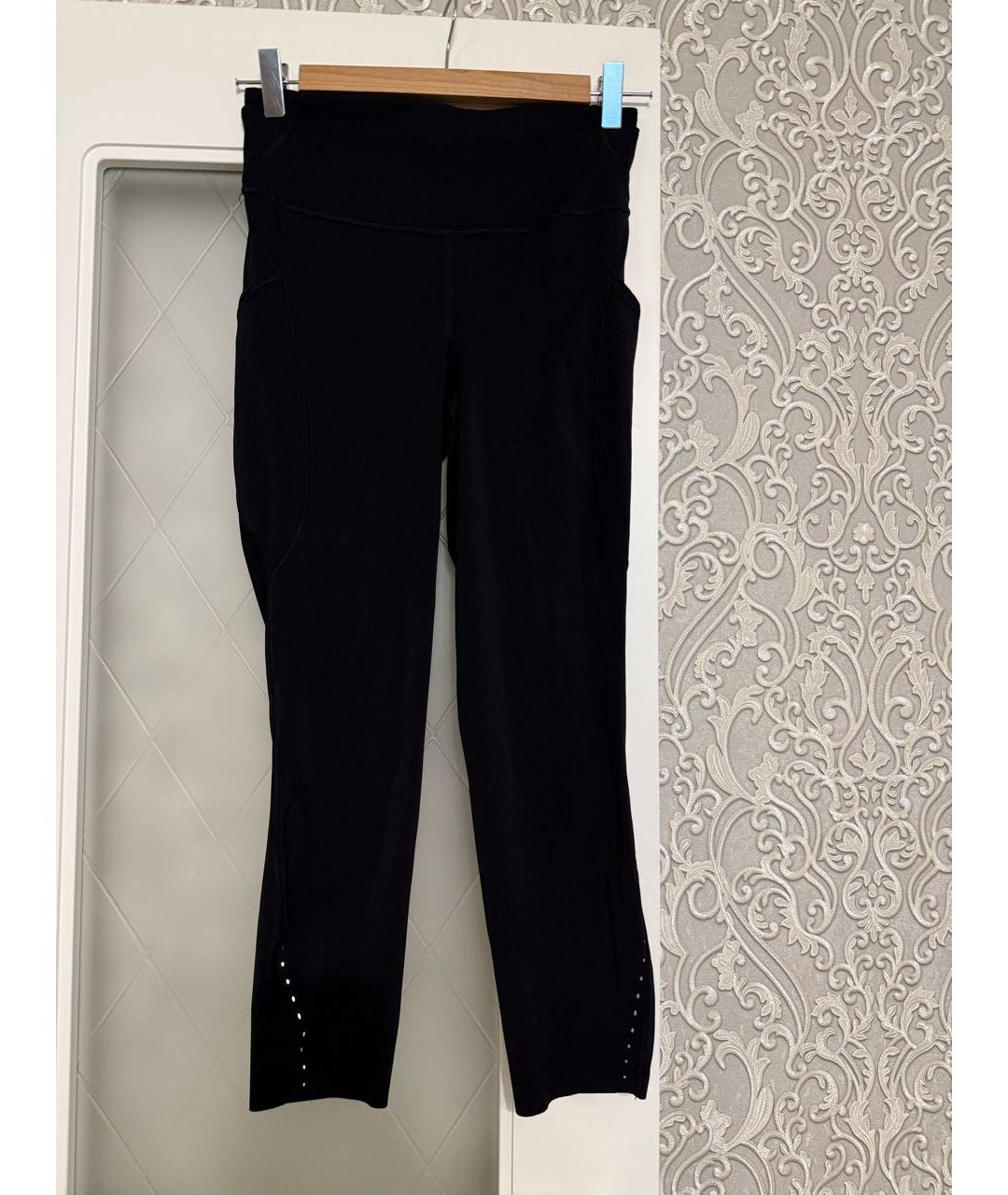 Lululemon Черные полиэстеровые леггинсы и велосипедки, фото 9