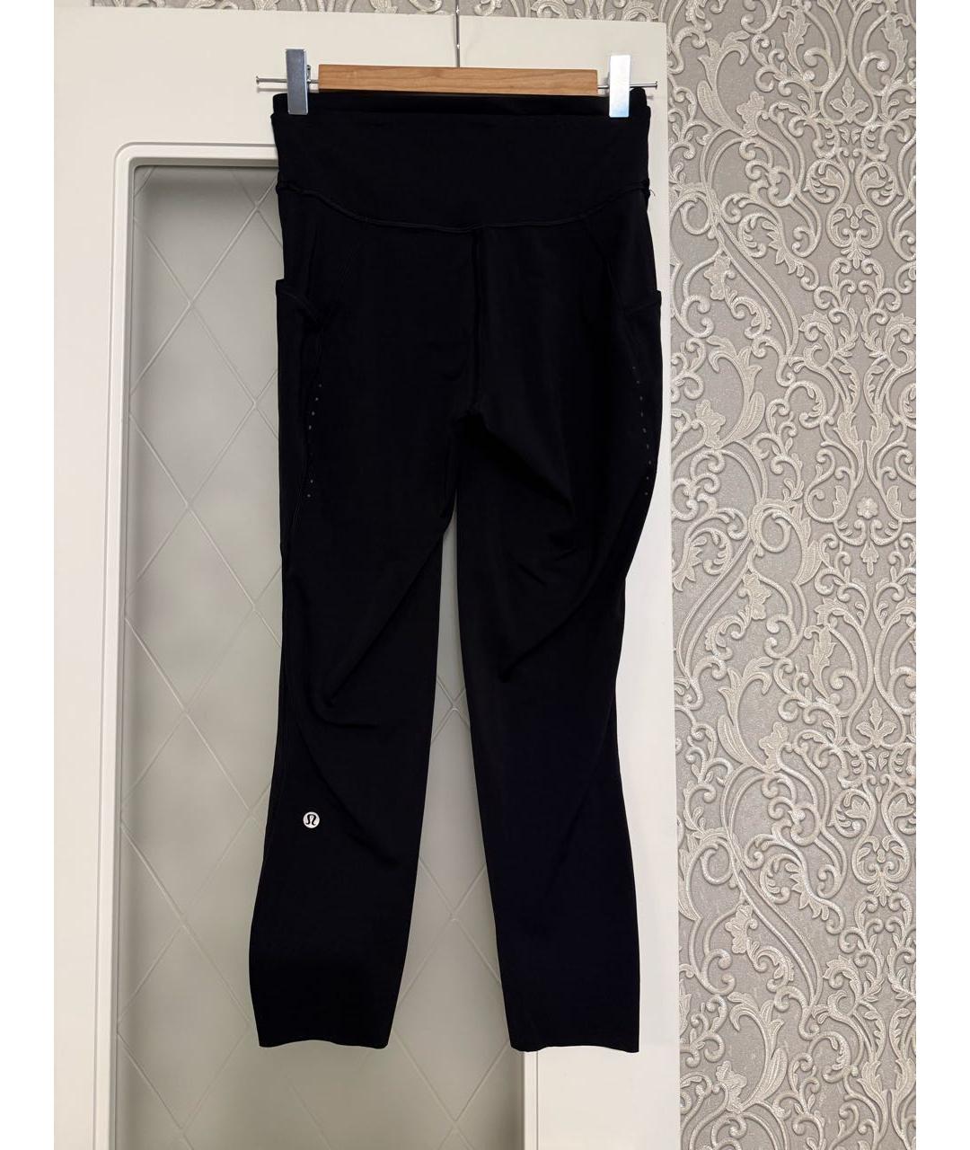 Lululemon Черные полиэстеровые леггинсы и велосипедки, фото 2