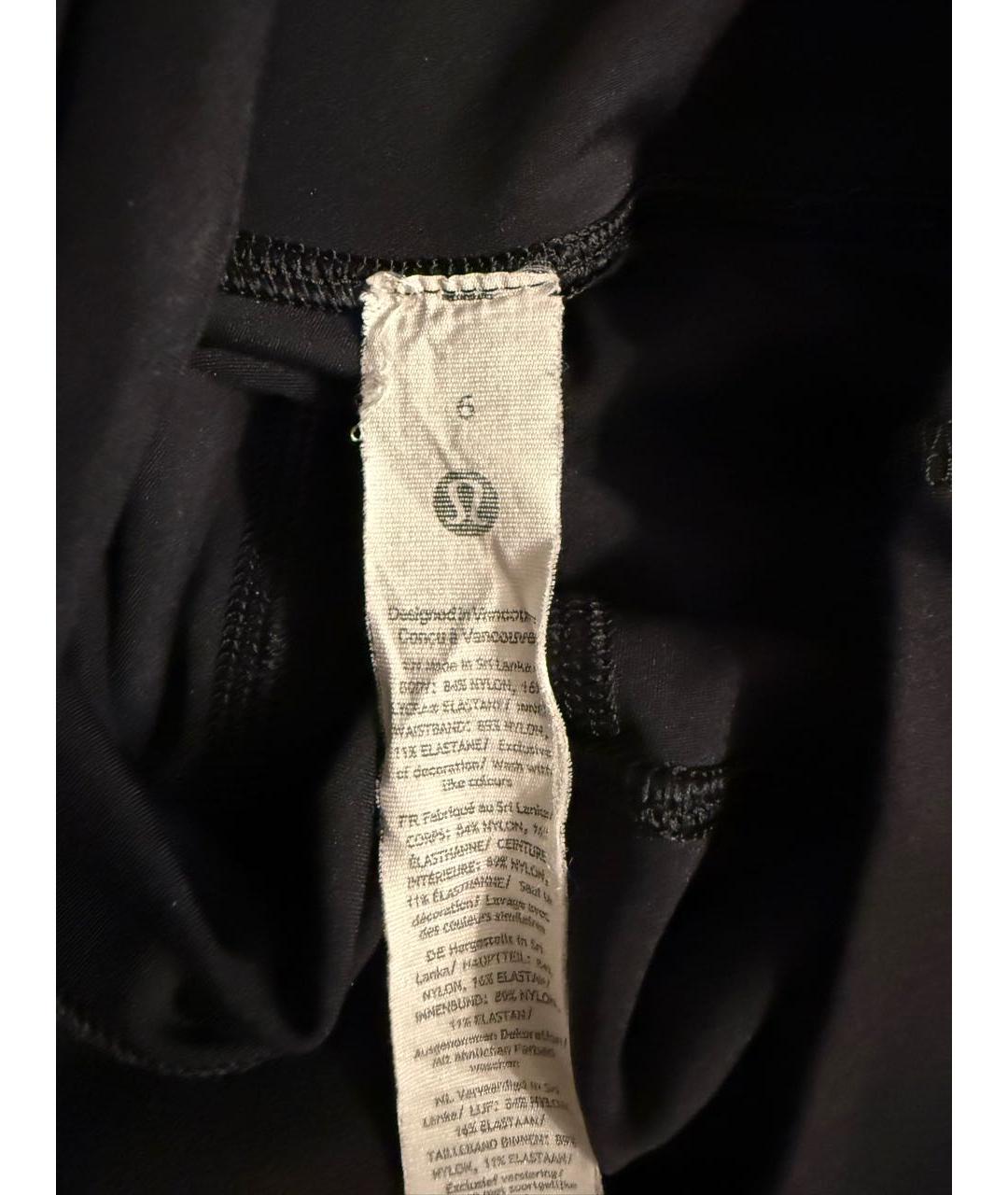 Lululemon Черные полиэстеровые леггинсы и велосипедки, фото 3