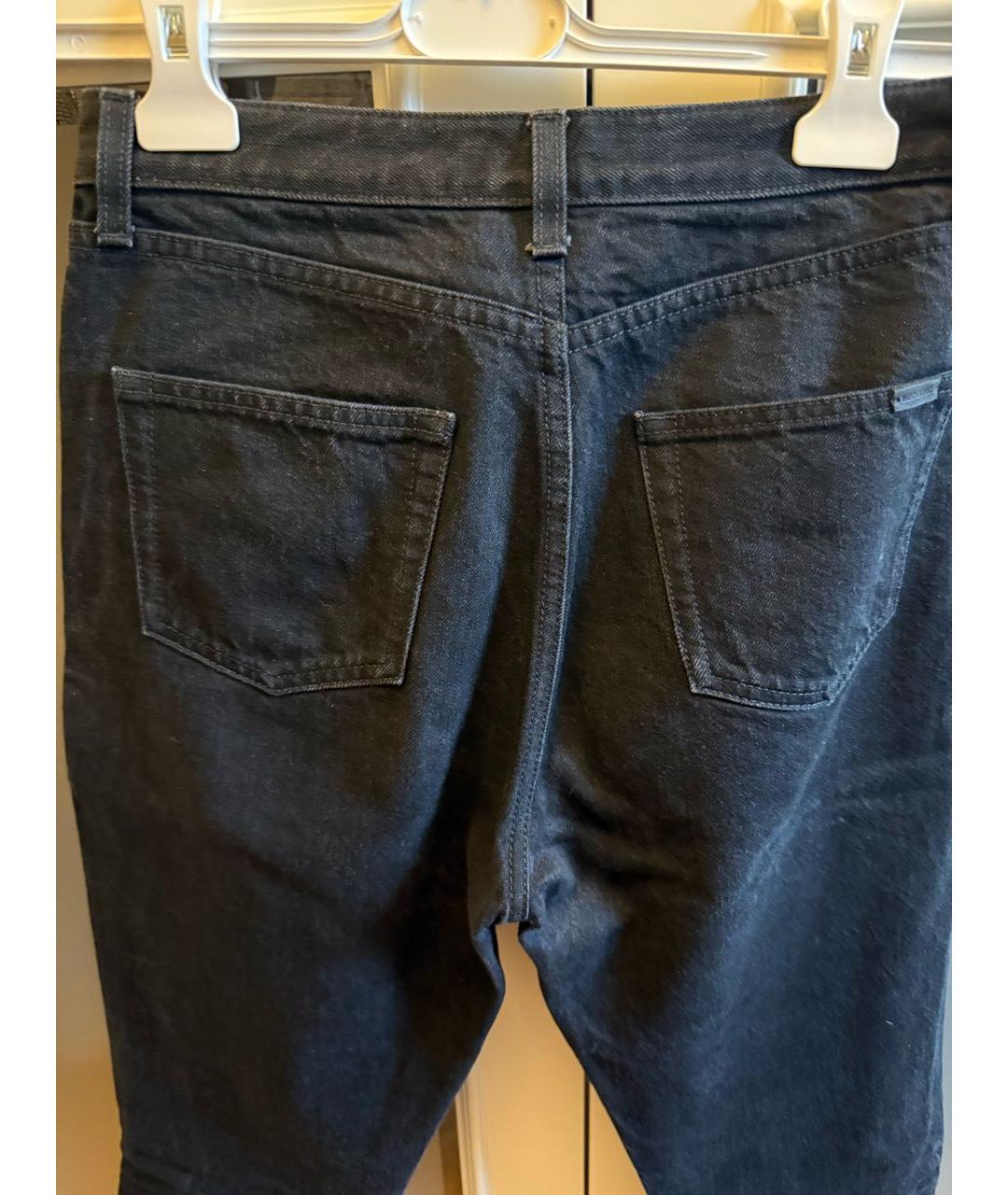 SAINT LAURENT Черные хлопковые джинсы слим, фото 5