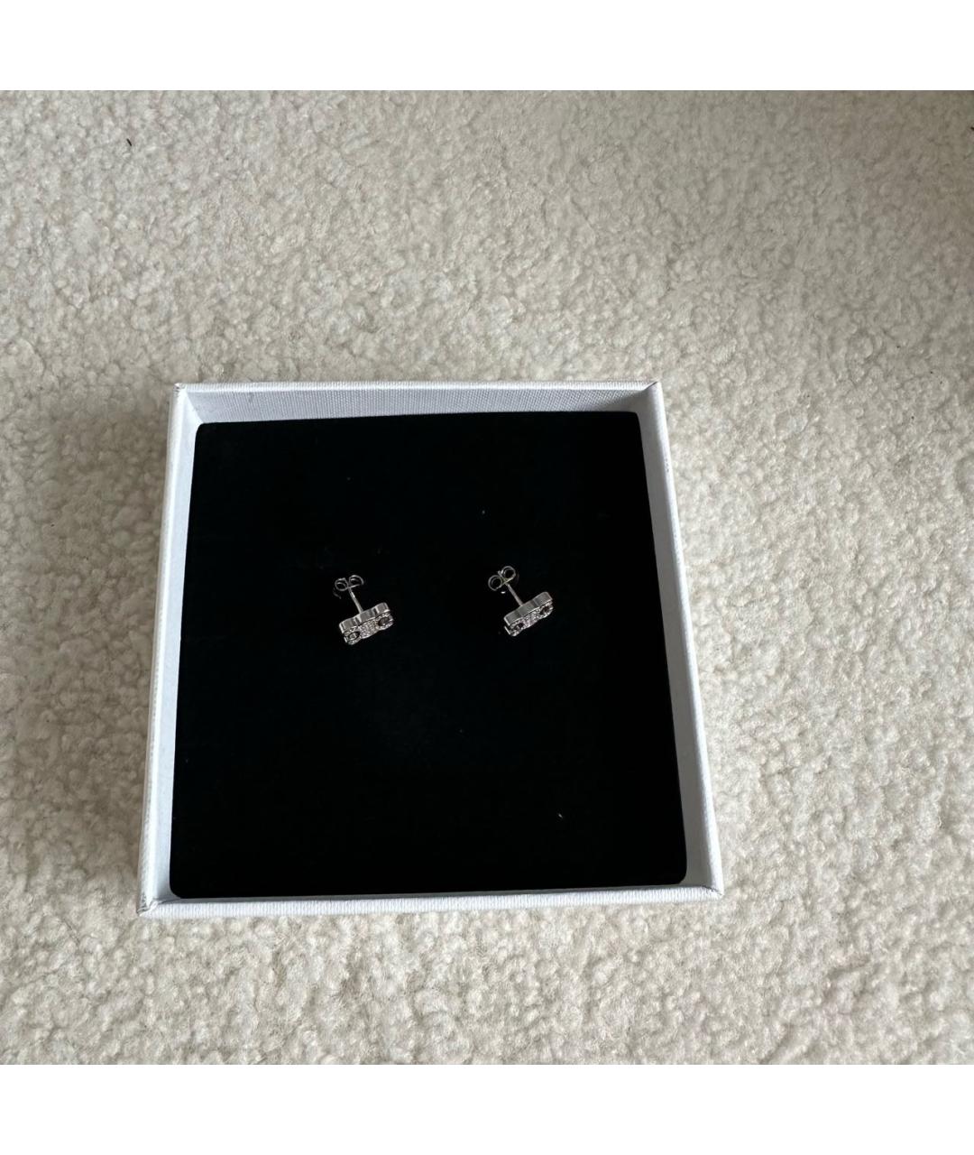 CELINE Белые латунные серьги, фото 6