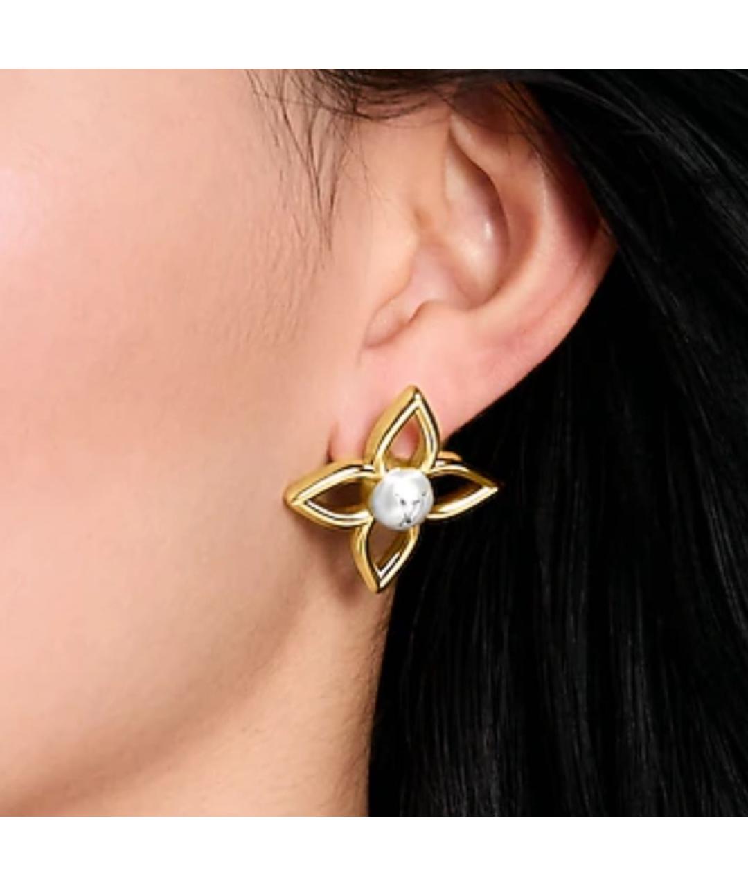 LOUIS VUITTON Золотые серьги, фото 4