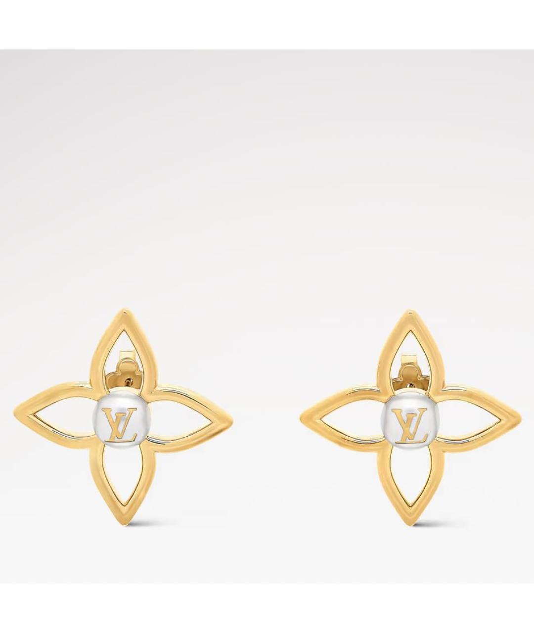 LOUIS VUITTON Золотые серьги, фото 5