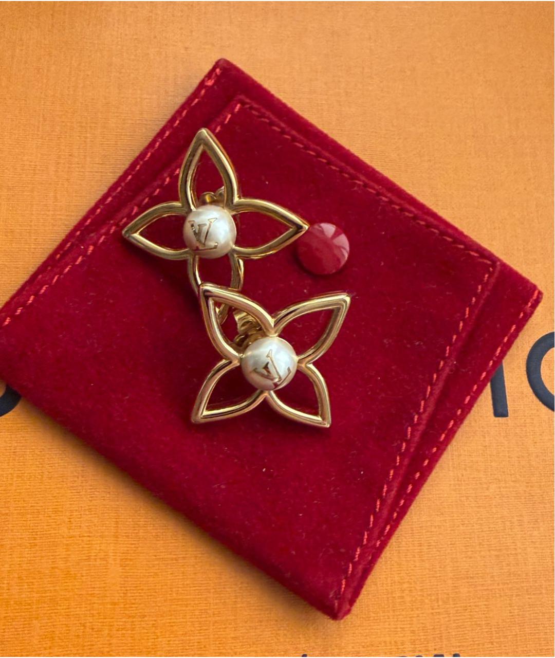 LOUIS VUITTON Золотые серьги, фото 3