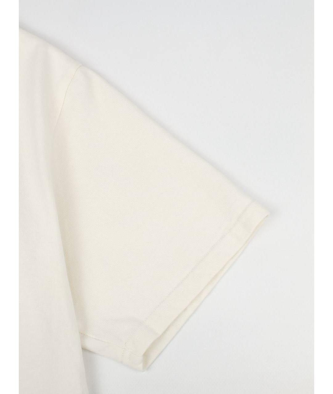 RHUDE Белая хлопковая футболка, фото 7