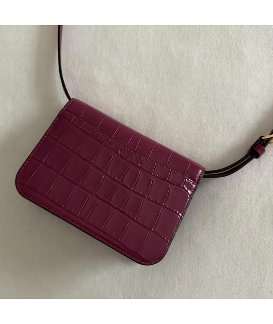 COACH Бордовая сумка через плечо, фото 7