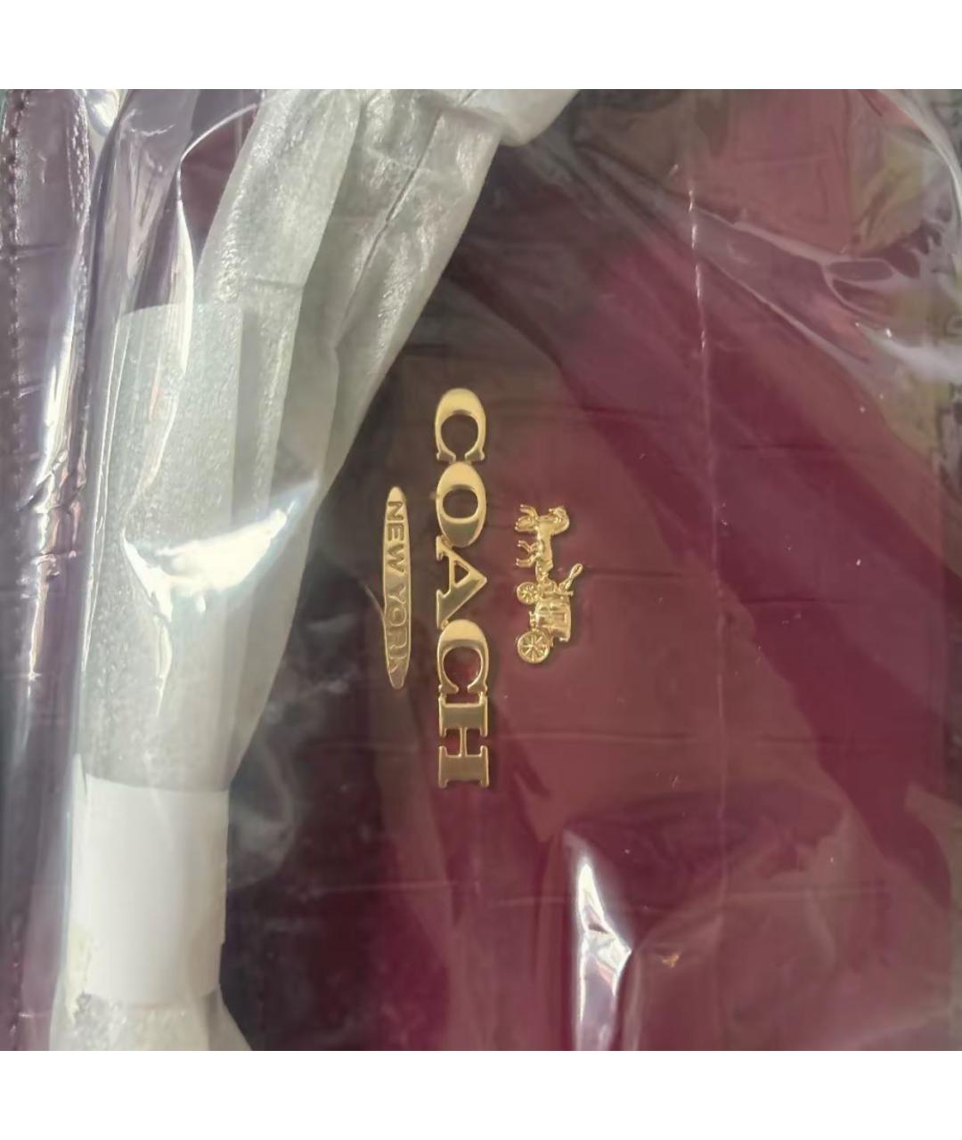 COACH Бордовая сумка через плечо, фото 8