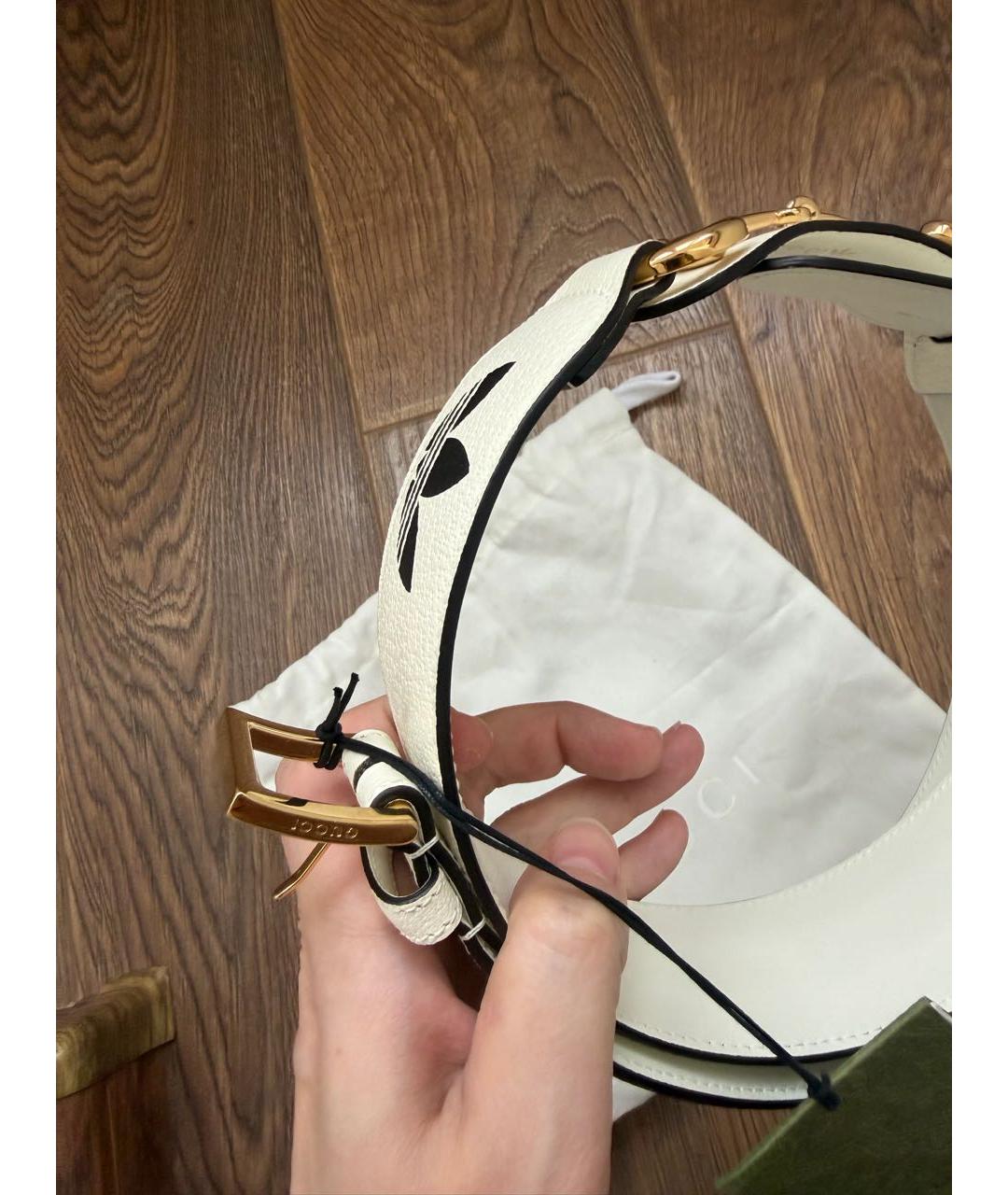 GUCCI Белый кожаный ремень, фото 7