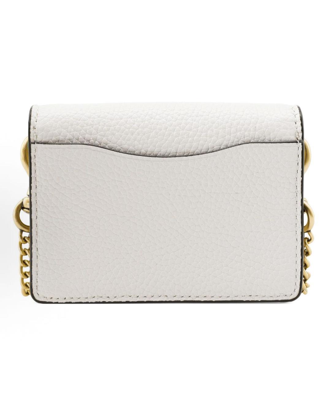 COACH Белая кожаная сумка через плечо, фото 3