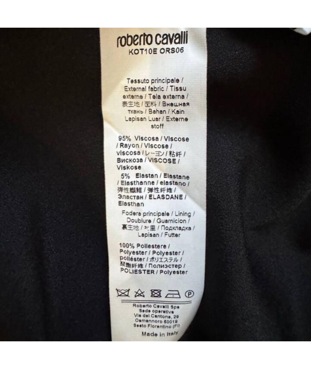 ROBERTO CAVALLI Мульти вискозное повседневное платье, фото 4