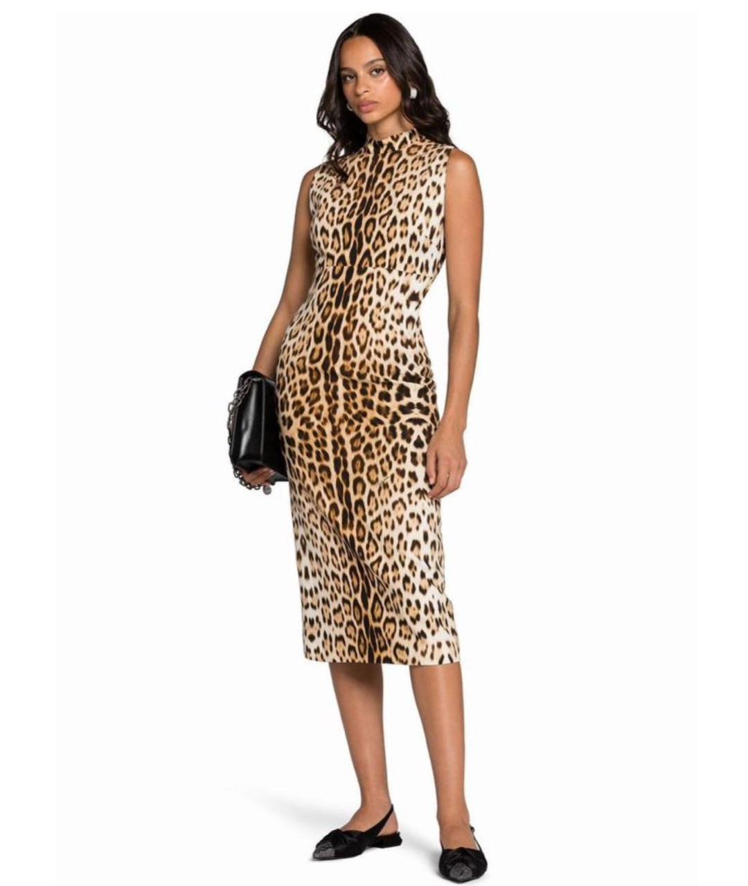 ROBERTO CAVALLI Мульти вискозное повседневное платье, фото 8