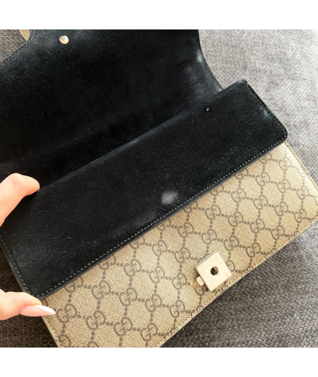 GUCCI Бежевая сумка тоут, фото 5