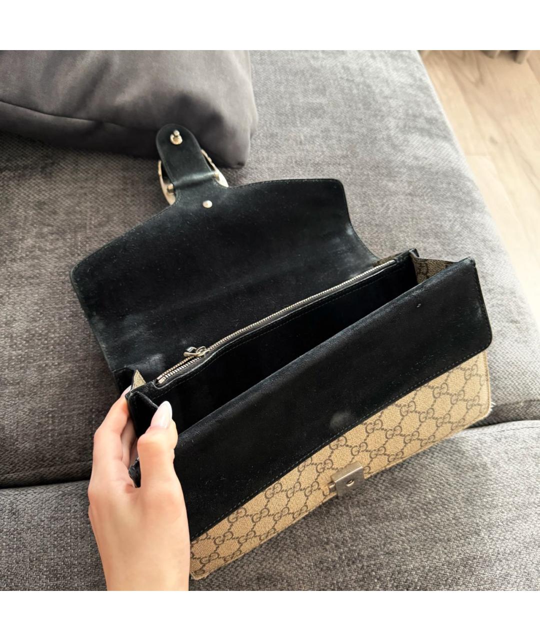 GUCCI Бежевая сумка тоут, фото 4