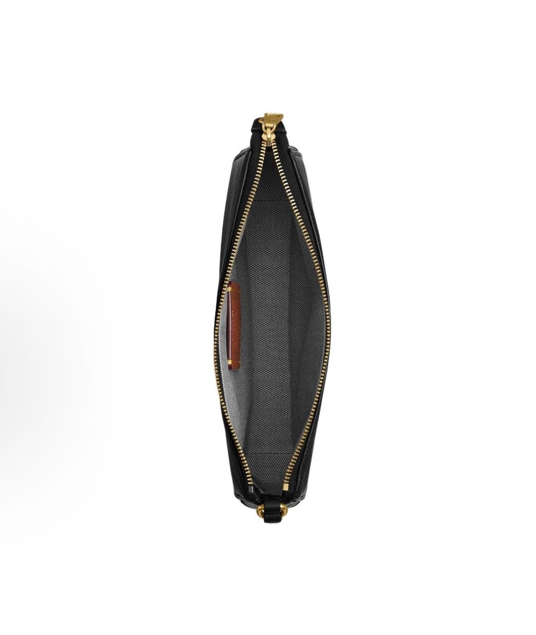 COACH Черная кожаная сумка через плечо, фото 3