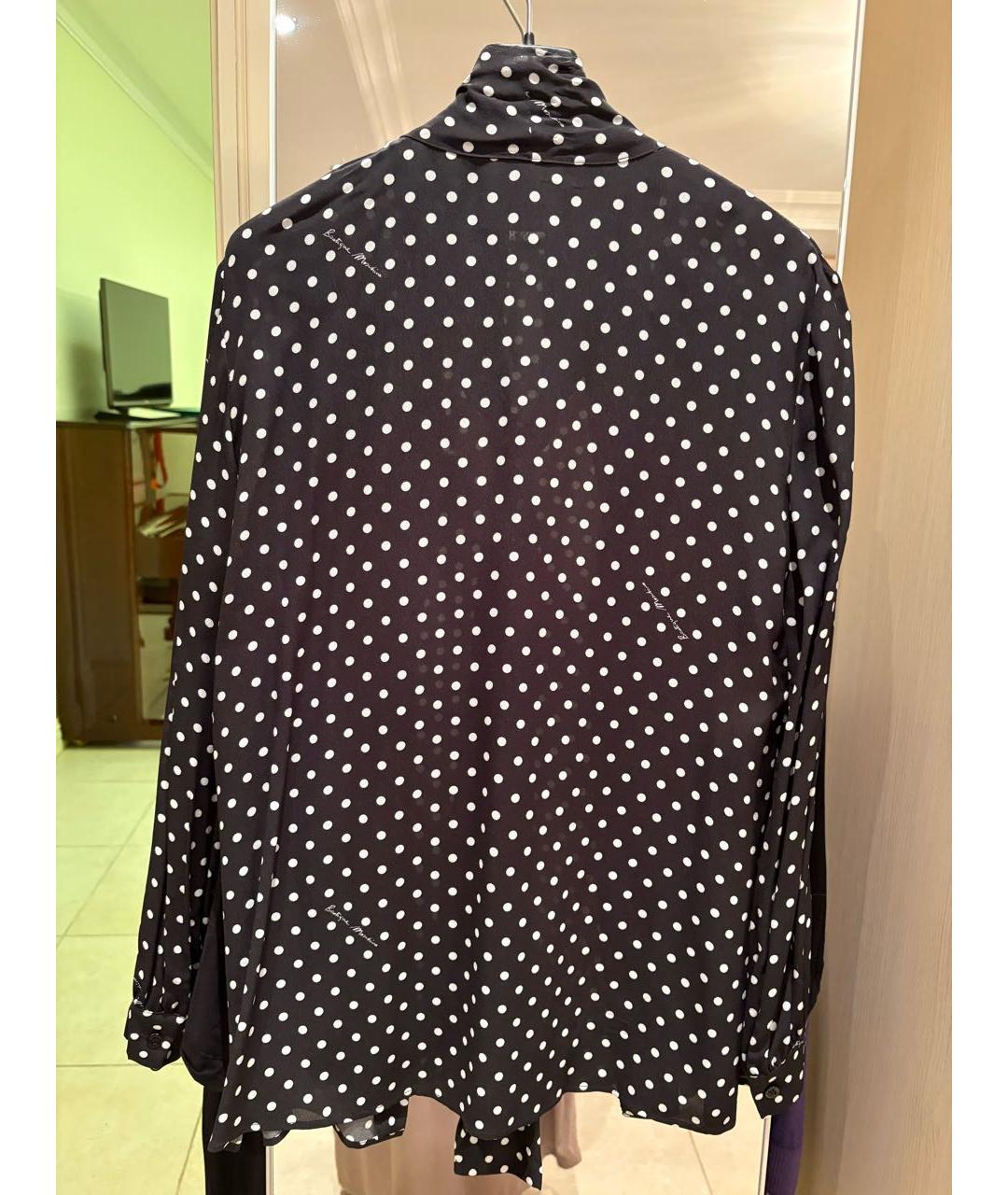 BOUTIQUE MOSCHINO Черная вискозная блузы, фото 2