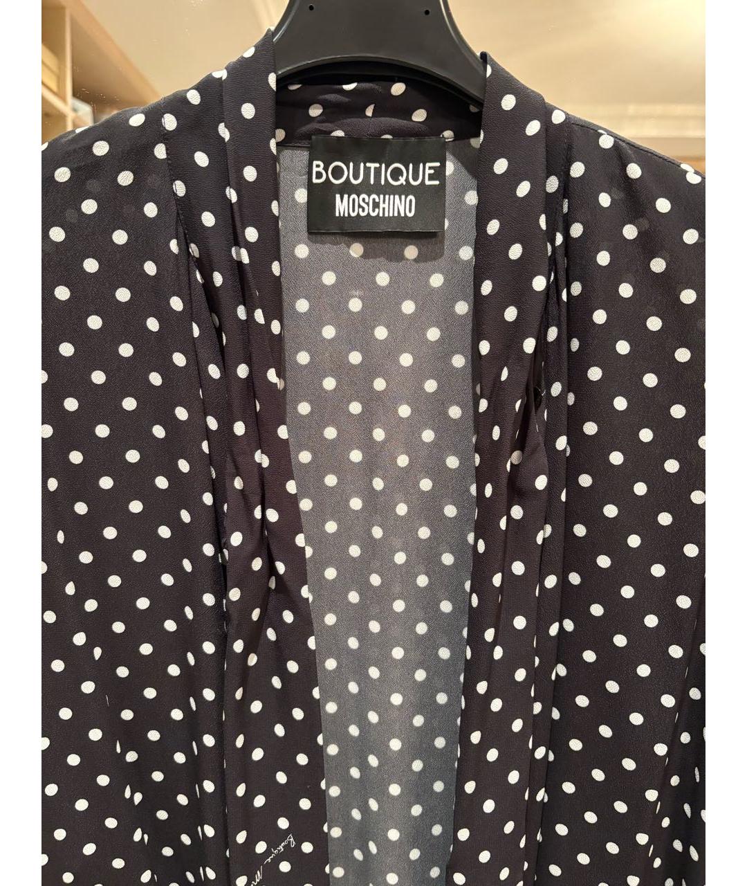 BOUTIQUE MOSCHINO Черная вискозная блузы, фото 6