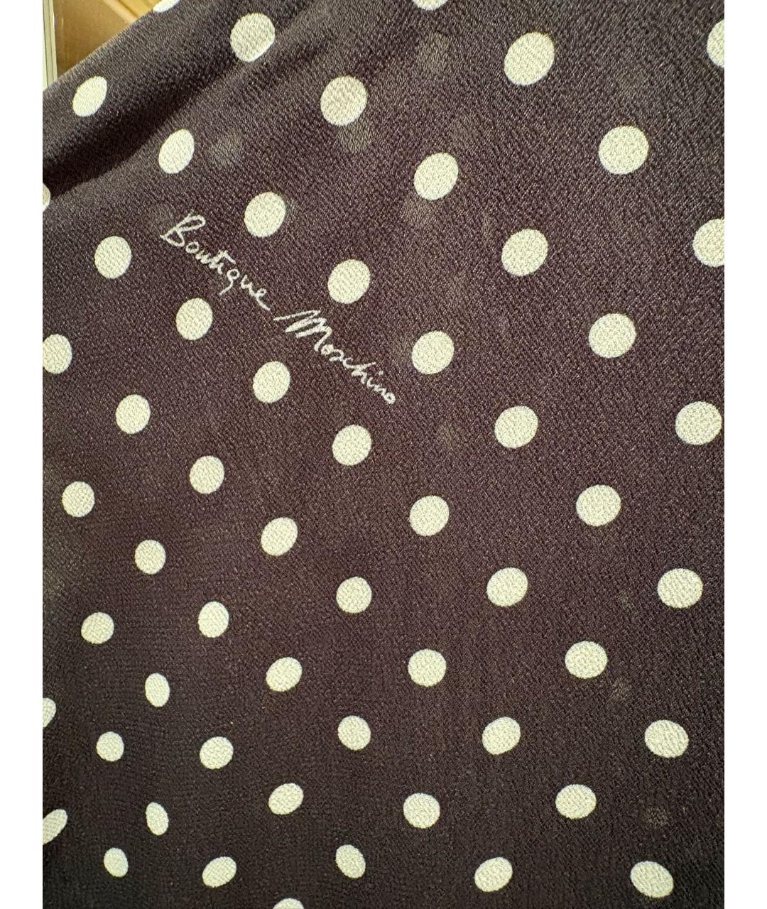 BOUTIQUE MOSCHINO Черная вискозная блузы, фото 7