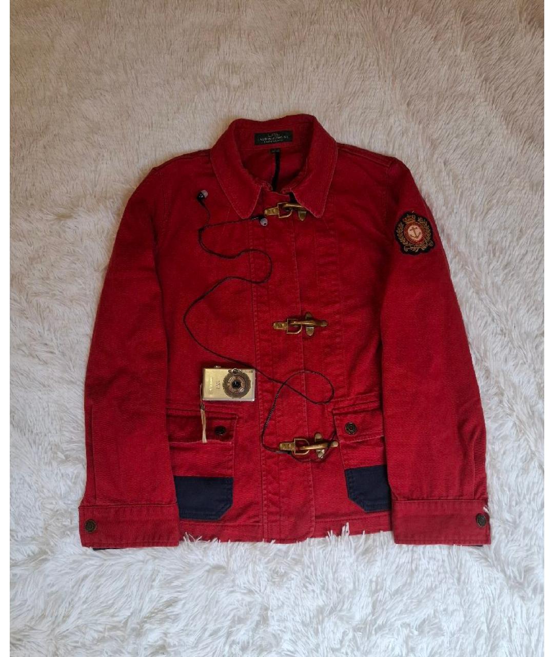 POLO RALPH LAUREN Красная деним куртка, фото 6