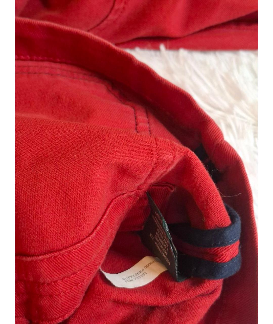 POLO RALPH LAUREN Красная деним куртка, фото 5