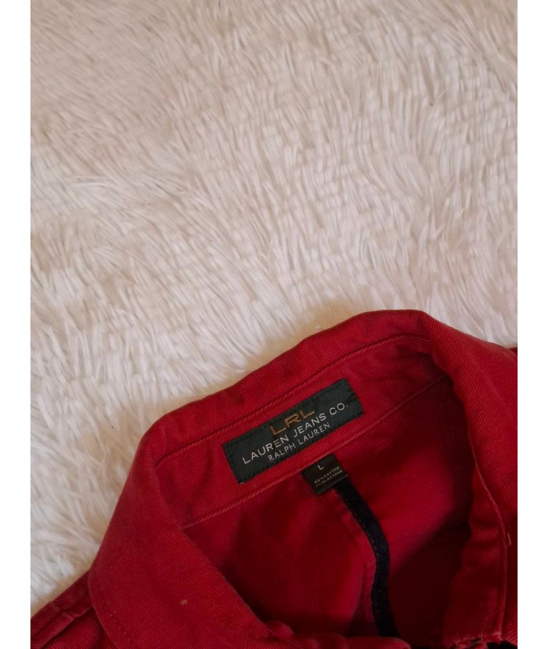 POLO RALPH LAUREN Красная деним куртка, фото 4