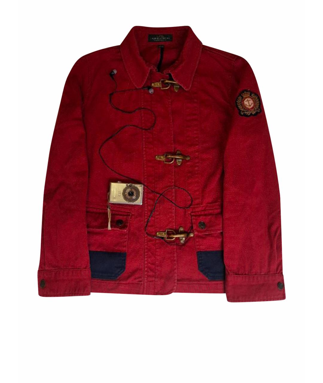 POLO RALPH LAUREN Красная деним куртка, фото 1