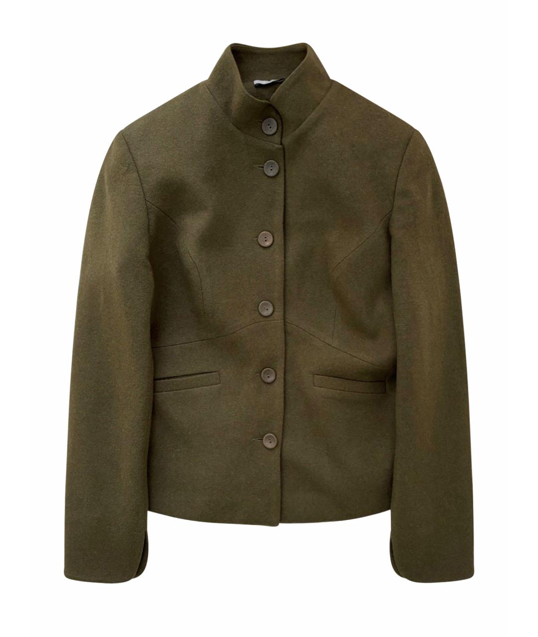 CERRUTI 1881 Хаки шерстяной жакет/пиджак, фото 1