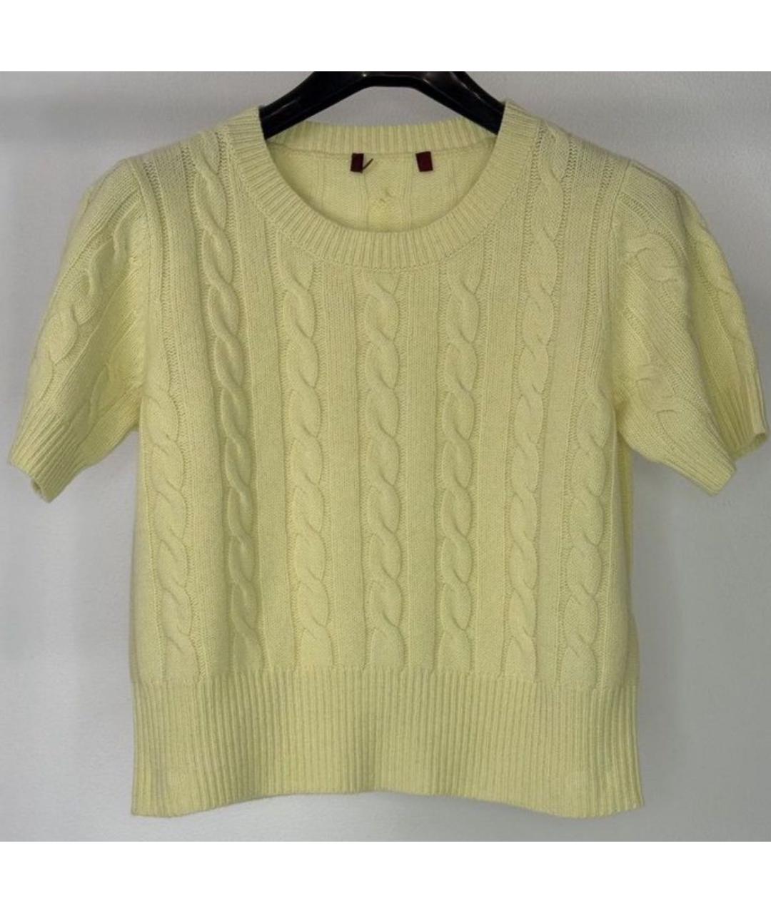 MAX&CO Желтый хлопковый джемпер / свитер, фото 9