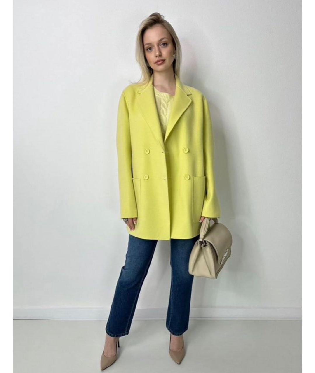 MAX&CO Желтый хлопковый джемпер / свитер, фото 8