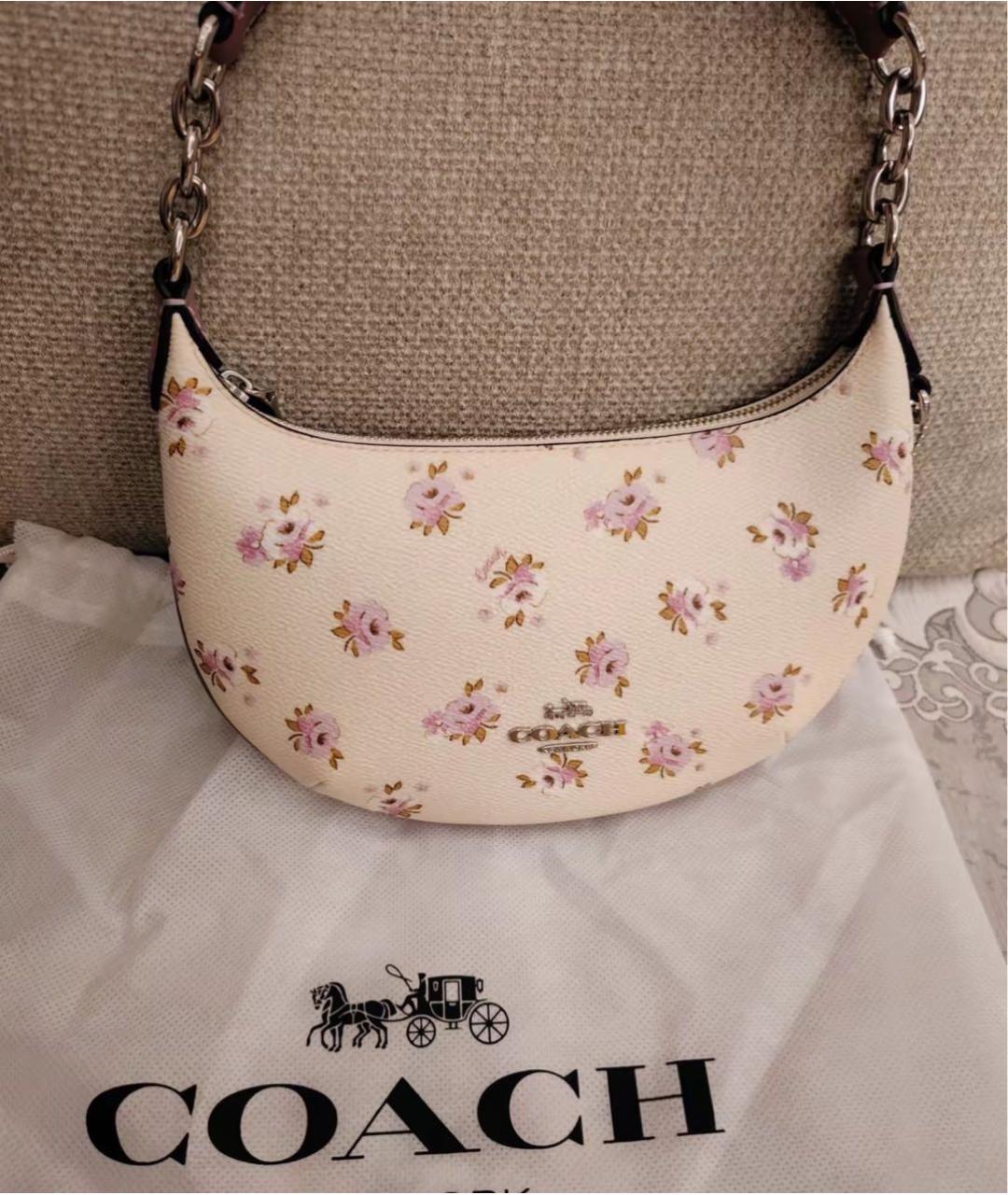 COACH Белая сумка через плечо, фото 7