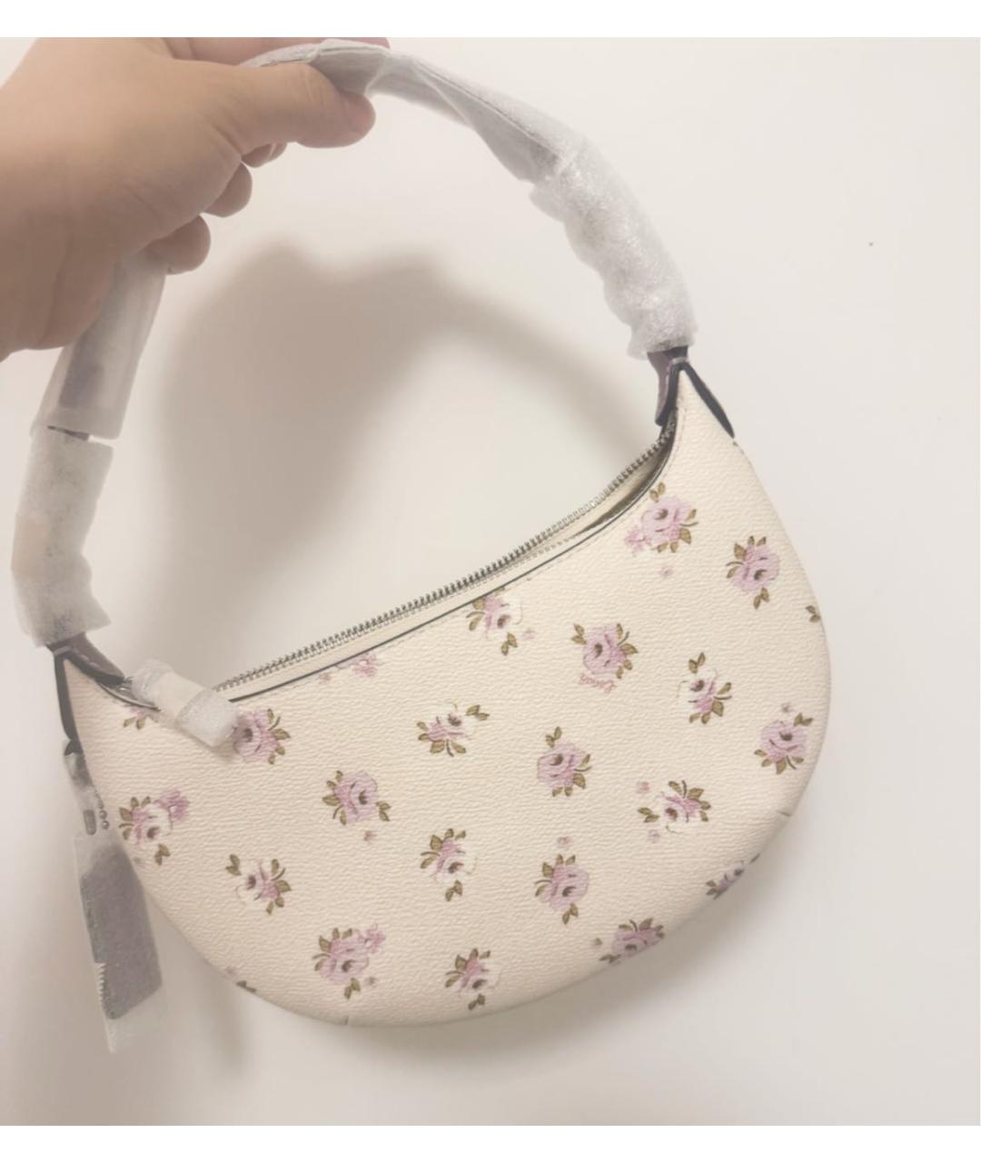 COACH Белая сумка через плечо, фото 6