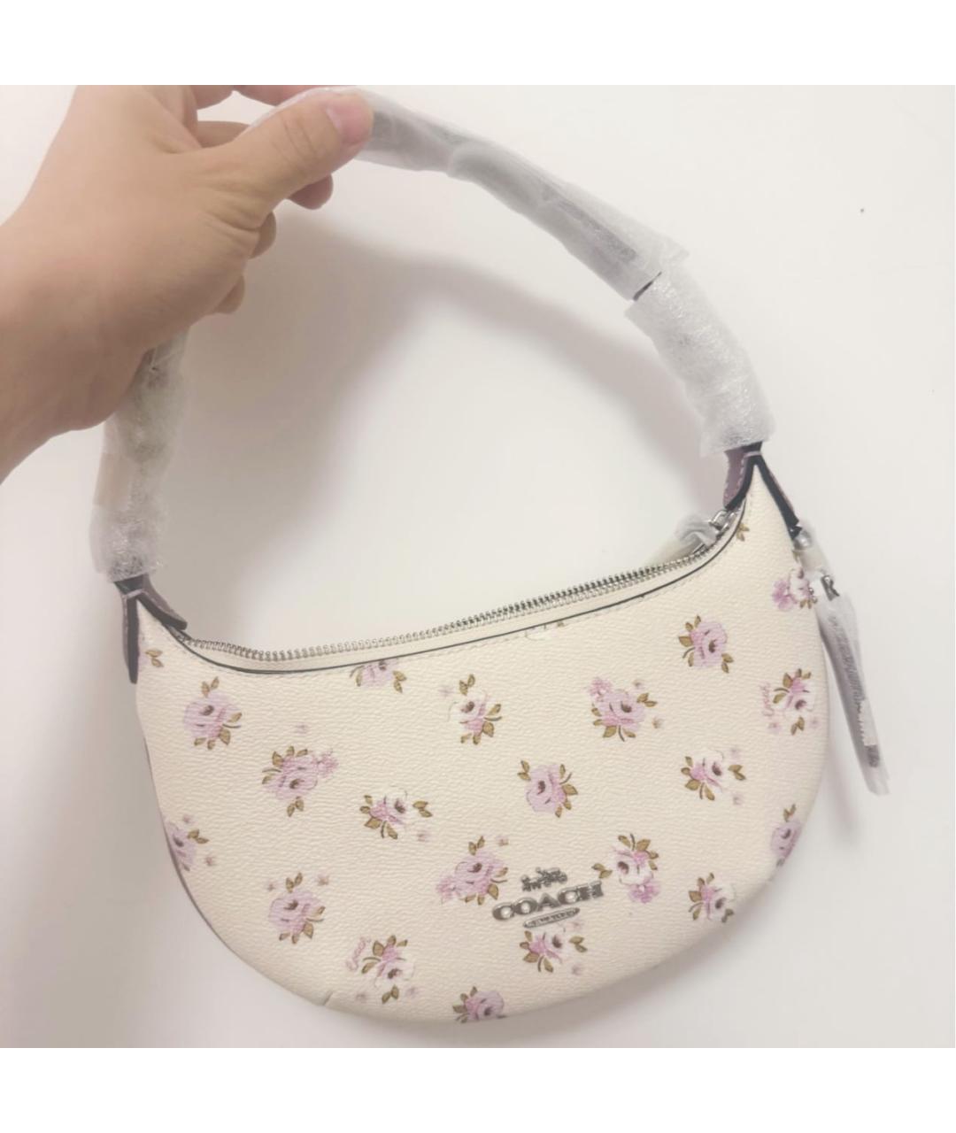COACH Белая сумка через плечо, фото 5