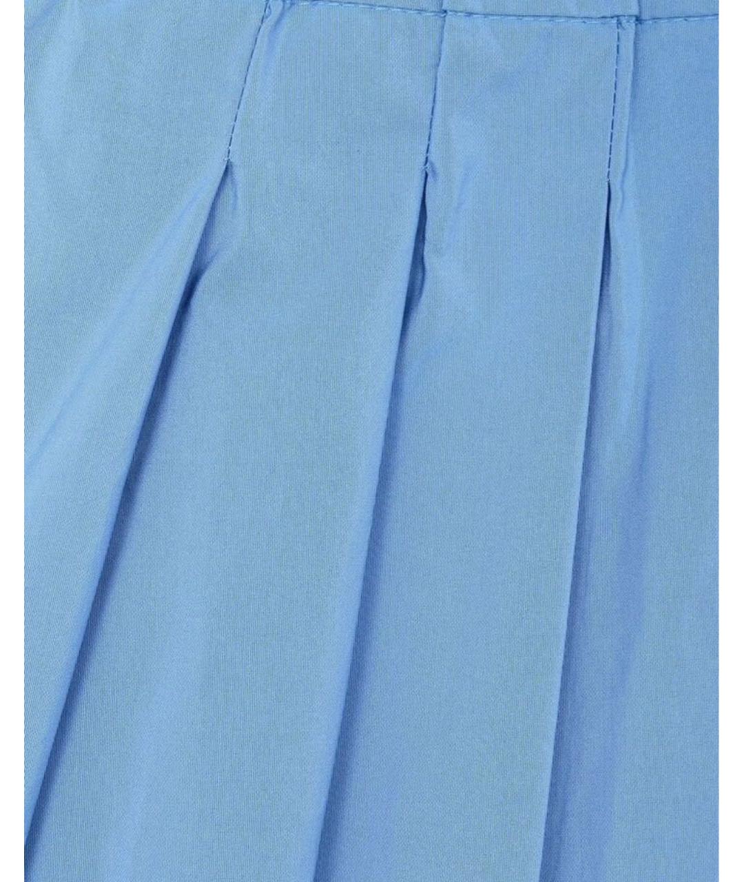 WEEKEND MAX MARA Голубая полиэстеровая юбка миди, фото 6