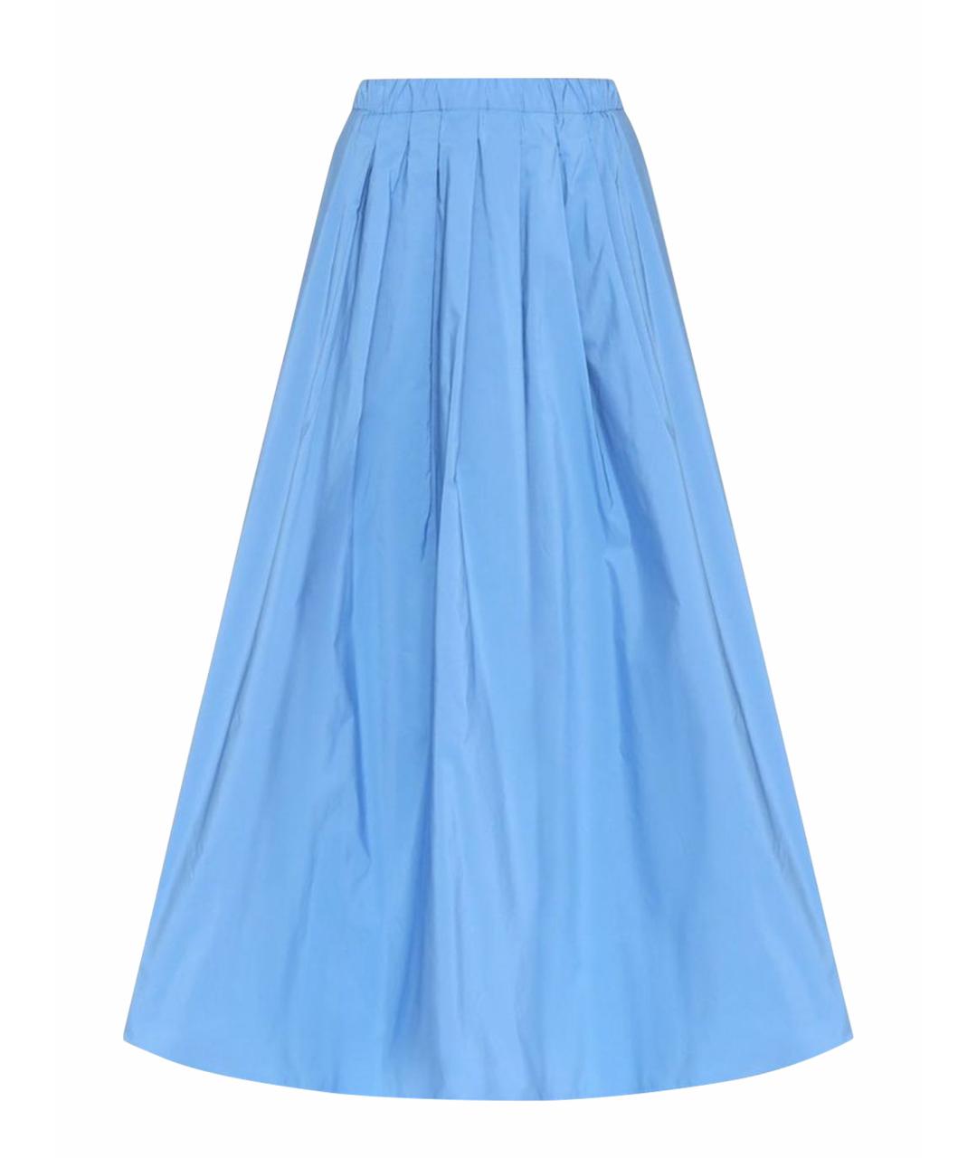 WEEKEND MAX MARA Голубая полиэстеровая юбка миди, фото 1