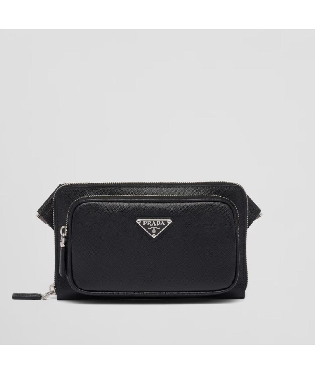 PRADA Черная кожаная сумка на плечо, фото 2