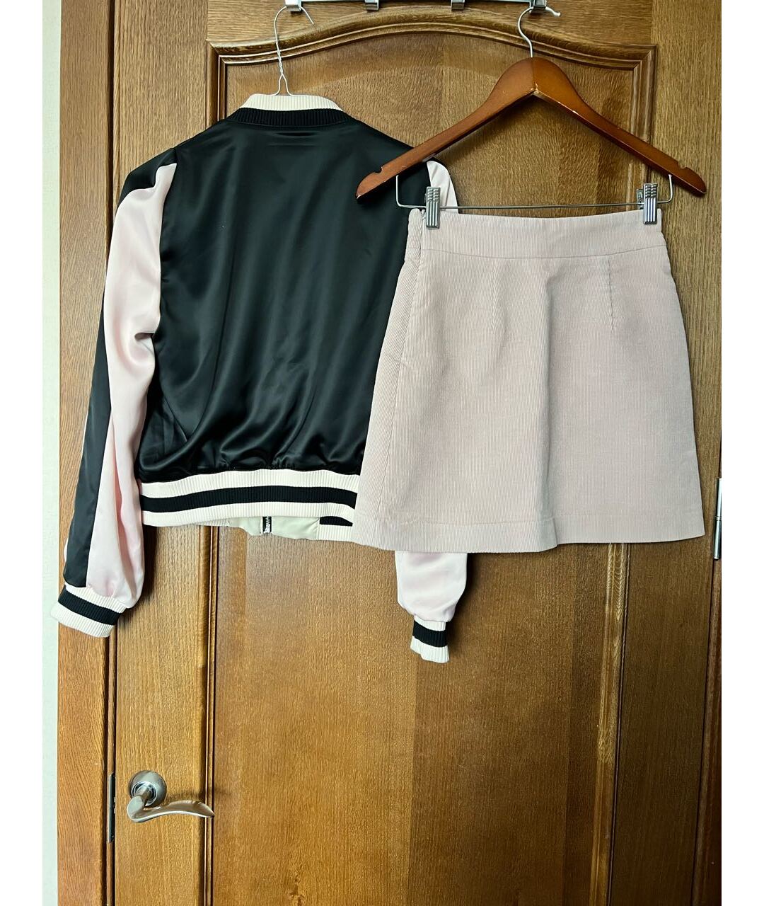 MAJE Розовая хлопковая юбка мини, фото 2