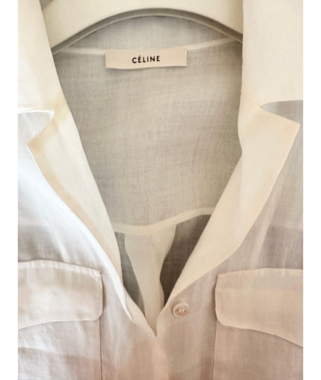 CELINE Белая рубашка, фото 3