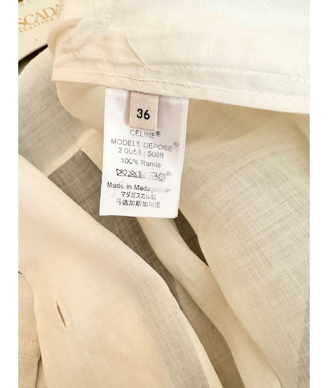 CELINE Белая рубашка, фото 5