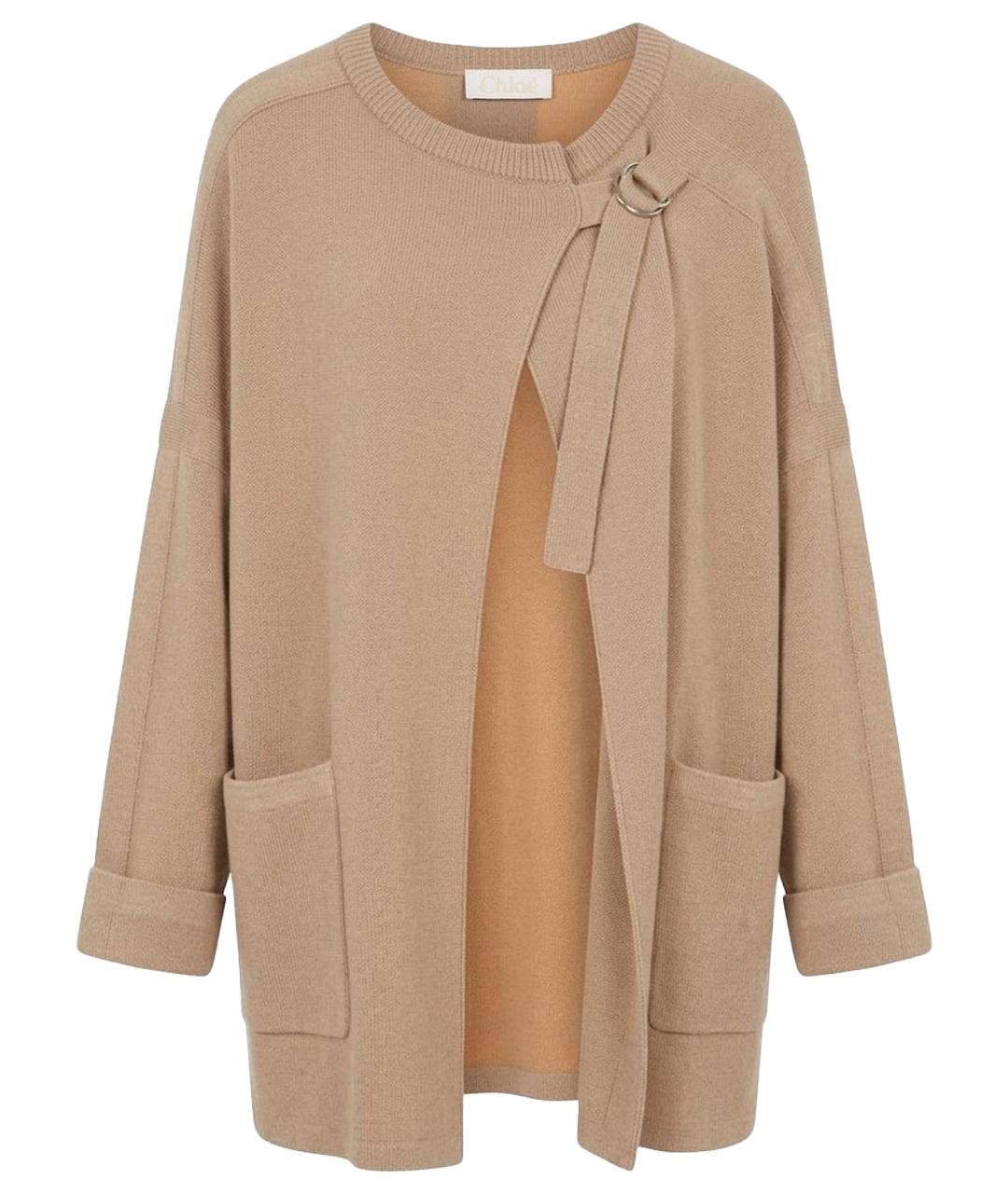 CHLOE Бежевое шерстяное пальто, фото 1