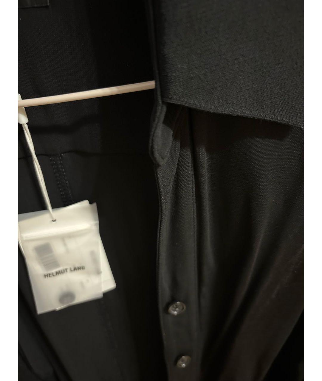 HELMUT LANG Черное вискозное платье, фото 4