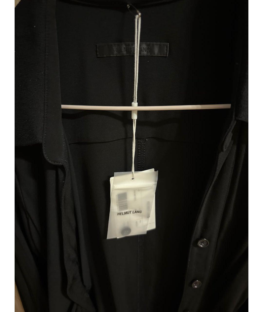 HELMUT LANG Черное вискозное платье, фото 3