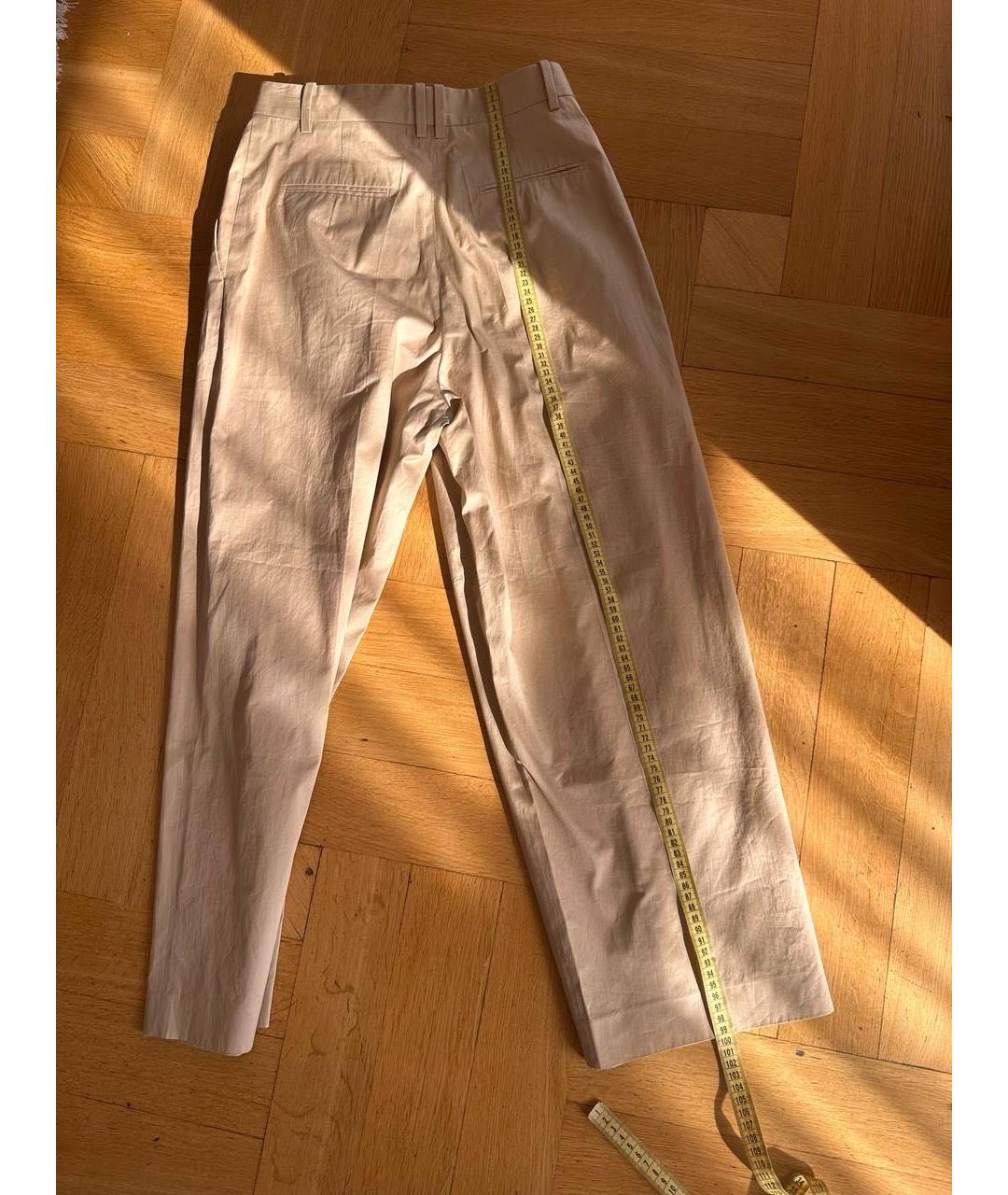 THE ROW Бежевые хлопковые брюки широкие, фото 6
