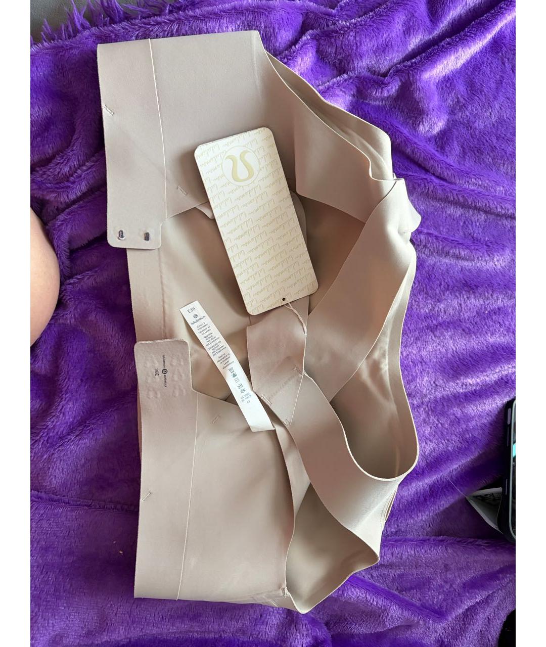 Lululemon Бежевый бюстгалтеры, фото 2