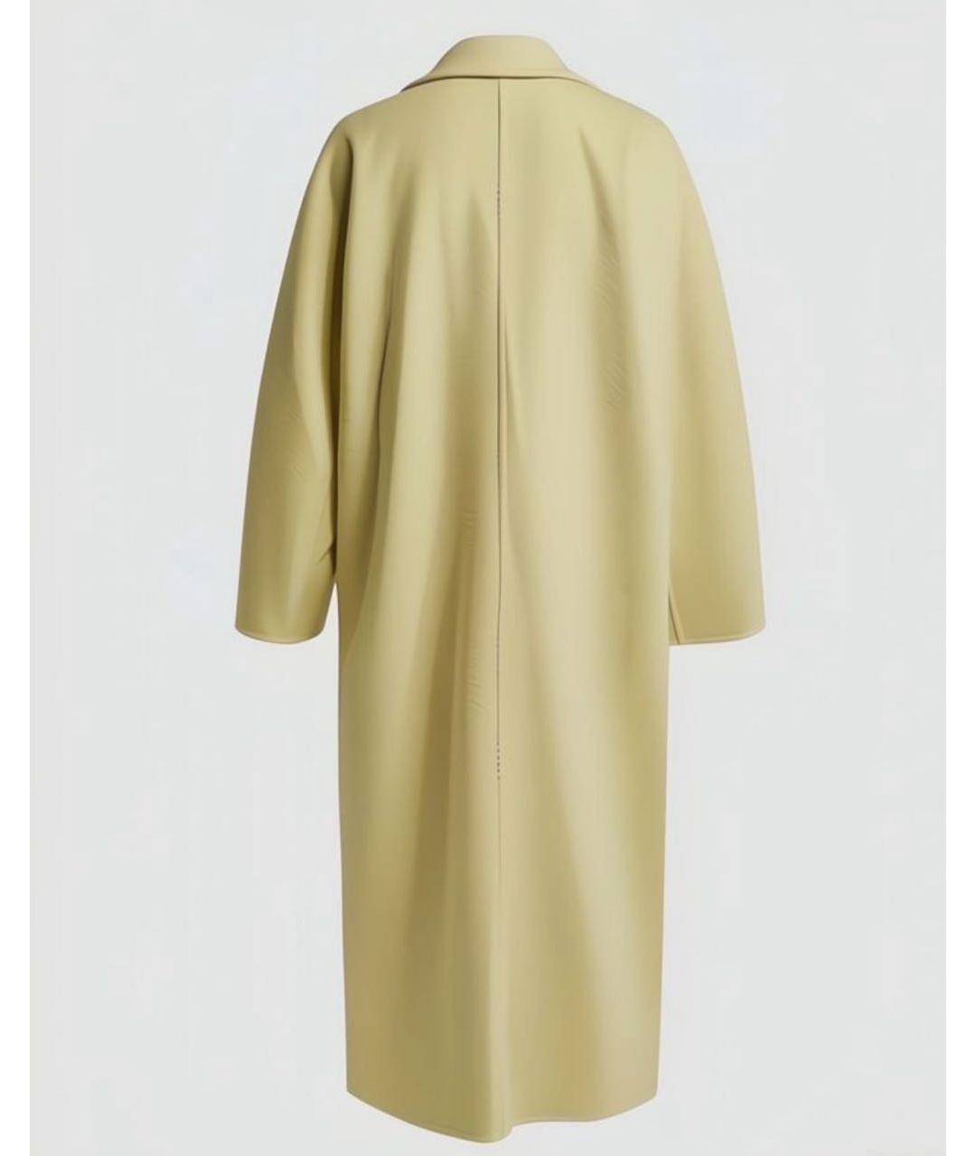 MAX MARA Желтое кашемировое пальто, фото 2