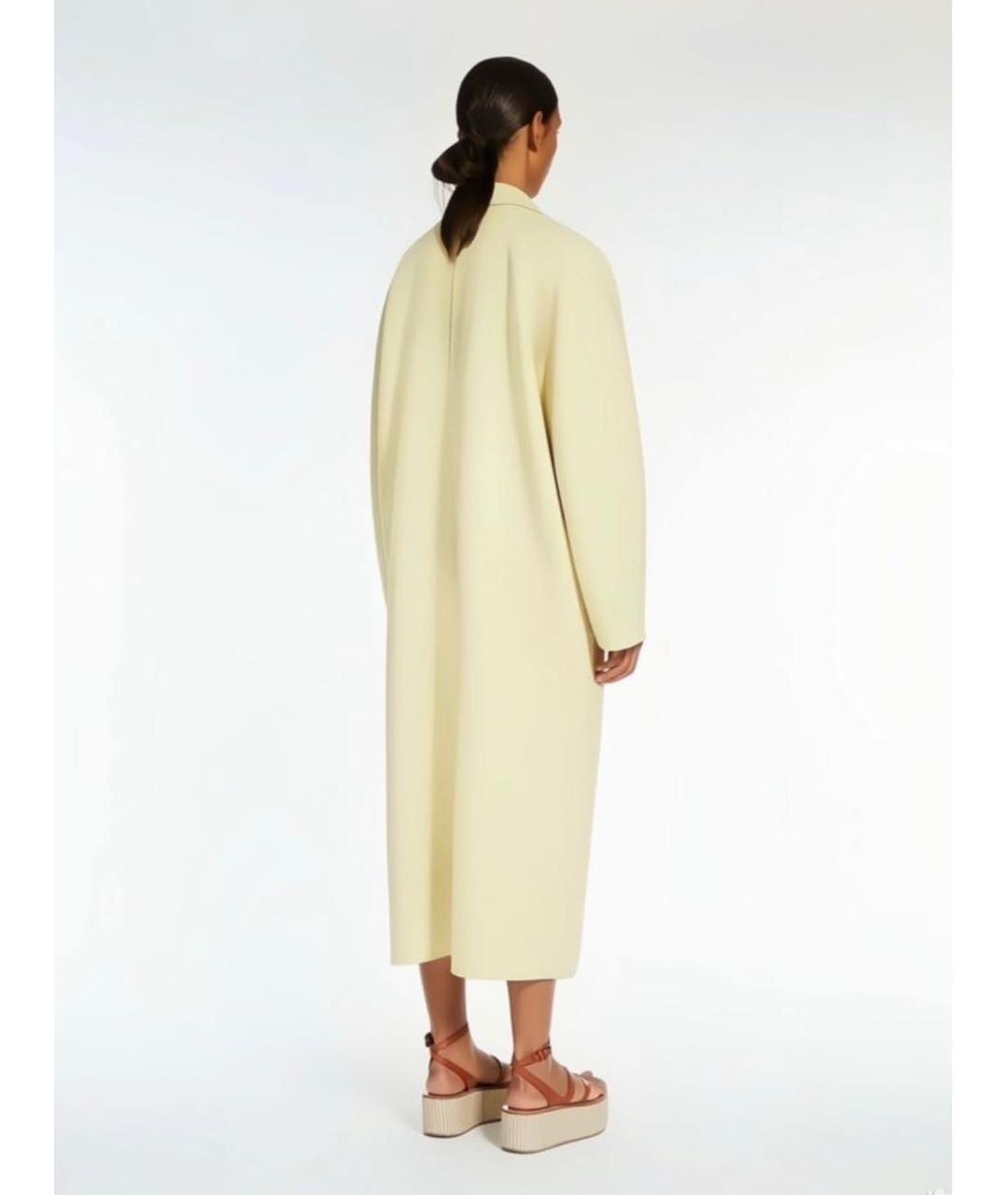 MAX MARA Желтое кашемировое пальто, фото 6